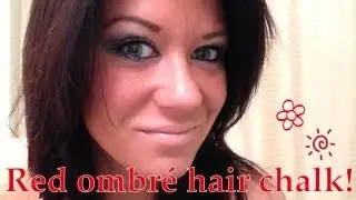 Red ombre using hair chalk! Kevin Murphy Color Bug