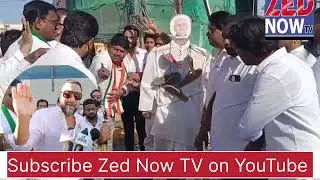 Feroz Khan congress leader protest against nitesh kumar bihar cm, hands for hijab Mallepally hyd 
