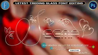 New Glass Font Editing 2025  | How To Make new Glass Font editing | Glass Font Dp Editing