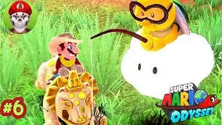 ENERGILUNAS REINO de las ARENAS Super Mario Odyssey de PESCA con LAKITU
