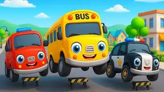 Wheels on the bus go round and round song | english rhymes for babies | Play wheels on the bus kids
