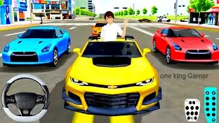 New yellow car Chevrolet Camaro | Nissan GT-R | 3D driving class 2 | android games