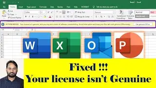 How to Remove Get Genuine Office Notification on Microsoft Office Products ||Word, Excel, PowerPoint