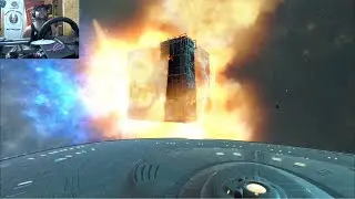 USS Enterprise NCC-1701-D Vs. Borg Cube & Pirates! Two of Us! Star Trek: Bridge Crew - Red Squadron!