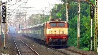 Offlink AJJ WAP 1 with Howrah &ndash; Kanyakumari Weekly SF notches 110 km/h with 23 coach load !!