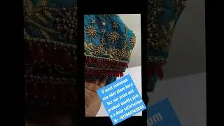 sky blue color bridal designer blouse design. it's pure handcrafted Designer dress maker platform✔