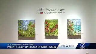 Parents of visually-impaired artist carry on his legacy in Omaha