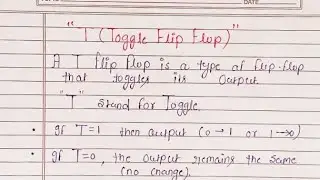 T Flip-Flop Explained in 1 Minute | Toggle Flip-Flop Full Concept | Digital Electronics