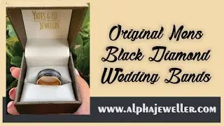 Original Men Black Diamond Wedding Bands by Alpha Jeweller