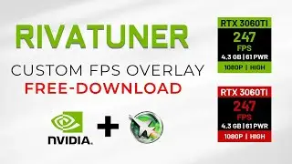 Nvidia Clean & Simple FPS Overlay RivaTuner Free Download | How to Show FPS Msi Afterburner