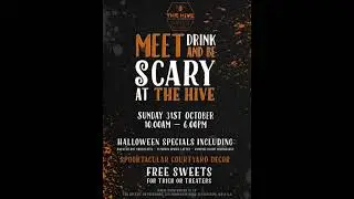 Halloween at The Hive, Altrincham. Spooky decorations & new specials on the drinks menu.