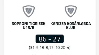 Soproni Tigrisek SE U15 B-Kanizsa Kosárlabda Klub