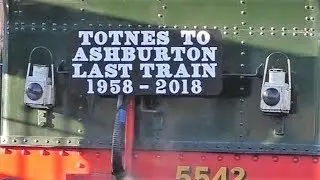 LAST TRAIN Totnes to Ashburton - 60th Anniversary - November 2018 S.D.R.