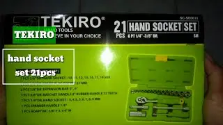 TEKIRO kunci sock/hand socket set 21pcs