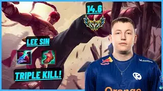 KCB LYNCAS: LEE SIN VS KINDRED (JGL) TRIPLE KILL - EUW CHALLENGER - PATCH 14.6