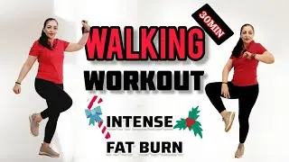 30-MIN WALKING WORKOUT | BURN CALORIES, IMPROVE CARDIO & BOOST ENERGY | BEGINNER FRIENDLY.🎄🧑‍🎄👍🫵