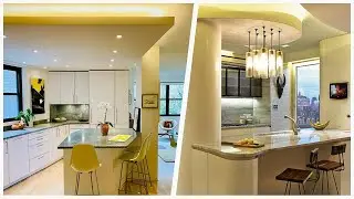 Stunning Yellow Kitchen Ideas with Stone Slab Backsplash 💛✨