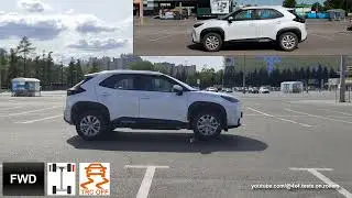 SLIP TEST - 2WD vs AWD - Toyota Yaris Cross Hybrid - @4x4.tests.on.rollers