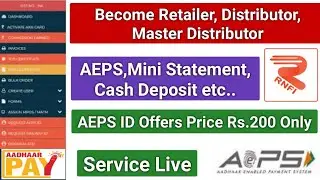 Rnfi Retailer Aeps ID Rs 200 Only | How to Become Rnfi Distributor, Partner