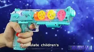 Transparent Gear Gun Toy