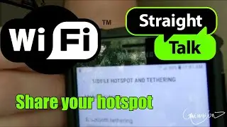 Straight Talk wifi hotspot sharing not working, iphone , android,