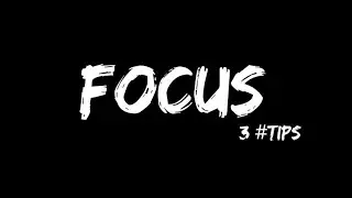3 #tips for better focus #shorts