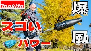 【マキタ】新ブロワアタッチメントで落ち葉を吹き飛ばす！パワーがスゴい