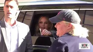 Jennifer Lawrence outside directors guild in west Hollywood