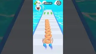 Donut stack 🍩 level 4 a new game 🤔 #trending #ytshorts #viralshort