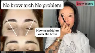 No #brow arch No Problem #browshaping #browstylist #eyebrows #beforeandafter #browexpert #shorts