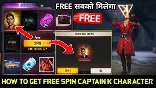 I Got Only 9 Diamond Captain K Character In Faded Wheel Event Free Fire 🔥 | New Faded Wheel Event FF