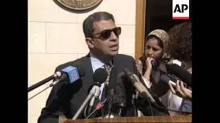 EGYPT: PRESIDENT MUBARAK AND PALESTINIAN LEADER YASSER ARAFAT MEET