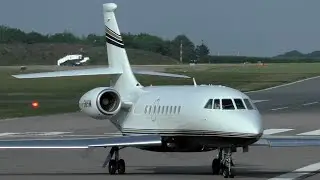 Luxaviation Dassault Falcon 2000 G-SMSM at Cambridge Airport