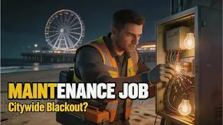 [QBCore] Maintenance Job Script ⚡ Blackout System (Del Perro Pier) | FiveM Showcase