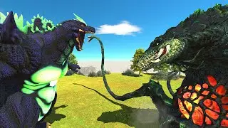 SUPER GODZILLA vs BIOLLANTE - Animal Revolt Battle Simulator