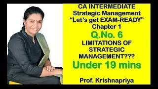 Strategic Management - Chapter 1 - Q. no.6 - Let's Get Exam Ready. #kpmam #cainter #cagroup2