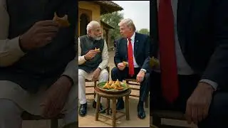 👀👉Trump Tries Indian Samosa for the First Time! 😮🔥 #modi #trump #friends #usa #ytshorts #shorts