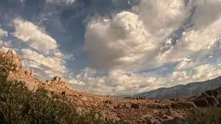 Time-lapse of clouds over Alabama Hills - Ambient Nature for Focus & Relaxation