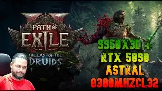 🚨 Lan&ccedil;amento Path of Exile 2: The Last Druid &ndash; TESTANDO no PC MONSTRO (RTX 5090 + 9950X3D)