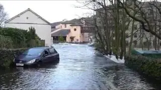 Cumbria, Backbarrow flooding Dec 2015