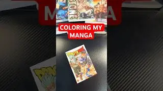 COLORING MY MANGA #dragonball #coloring #anime #shorts #goku