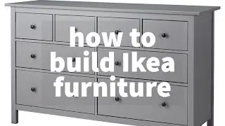 HEMNES Chest of 8 drawers, grey stained - Ikea