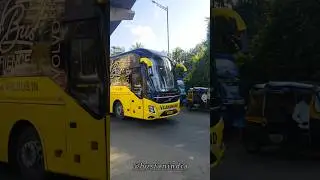 VRL VOLVO 9600.ARRIVING NATIONAL PARK BORIVALI.@vrlbus.in @logistics.vrl  #viral #shorts