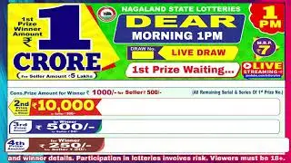[LIVE] Lottery 1:00 PM Dear Nagaland state lottery live draw result 23.02.2026 | Lottery live
