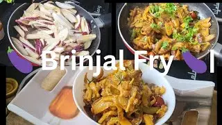 🍆 Brinjal Fry | Simple South Indian Style 🍆#BrinjalFry #KathirikaiFry #EggplantFry #SouthIndianFood 