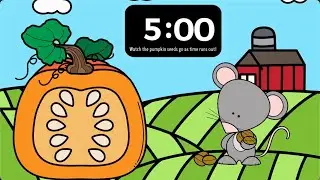 5 Minute Timer | Vanishing Pumpkin Seeds | November Fall Harvest | Classroom Management Tools