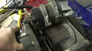 winch motor and gearbox