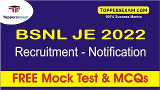 BSNL JE Notification 2022, Syllabus, Mock Test, Important Questions, Books, Printed Materials