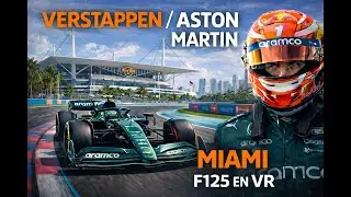 Verstappen con Aston Martin en Miami | Show, velocidad y calor extremo &middot; F125 en VR segundo intento