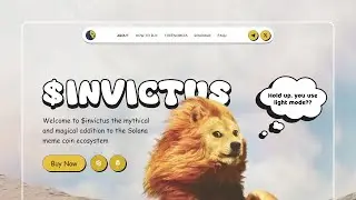 Meme Coin Website Design and Development | UI/UX Design and Development with NexUX Lab